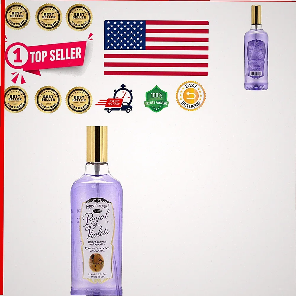 7.6 Fl Oz Aloe Vera Baby Cologne – Relaxing Aroma for Sensitive Skin and Moms