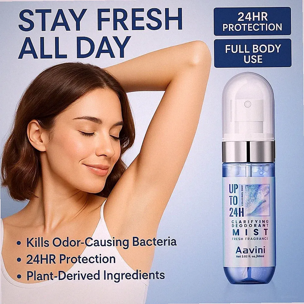 Aavini Deodorant Mist 60ml – Fast Odor Removal & Long-Lasting Fresh Scent