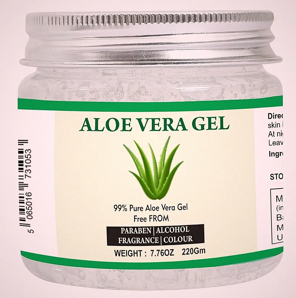 Aloe Vera Gel | 100% Pure Natural Aloe Gel | For Moisturizing Face Skin & Hair