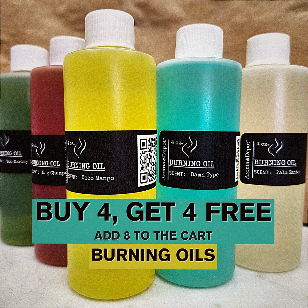 Burning Oil 4 oz. Scented Oil, Perfume Oil for Oil Burner Fragrance Wax Lamp