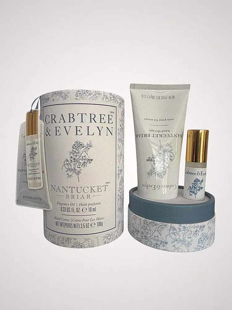 Crabtree & Evelyn Nantucket Briar Fragrance Oil Rollerball 0.33oz & Hand...