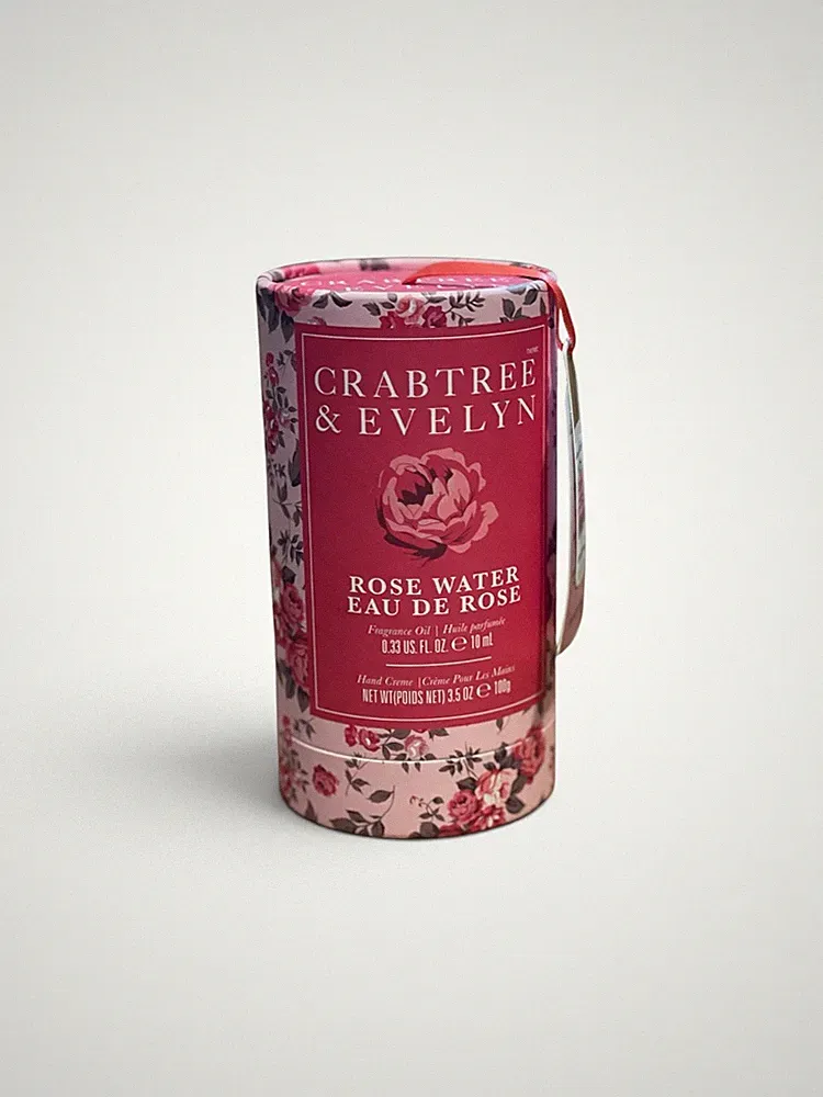 Crabtree & Evelyn Rosewater Gift Set 🌸 Hand Cream & Perfume Rollerball Sealed