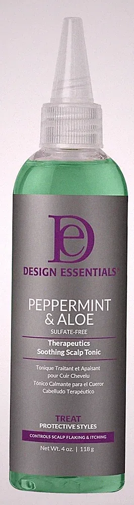 Design Essentials Peppermint & Aloe Soothing Scalp and Skin Tonic 4oz