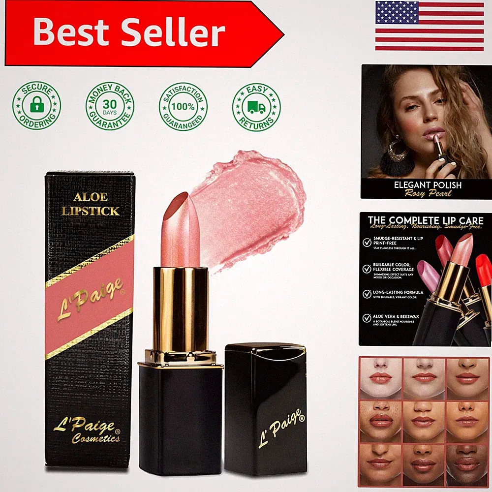 Designer Lipstick in Rosy Pearl L56 - Silky Soft Finish with Aloe Vera Infusion