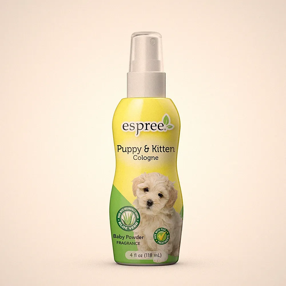 Espree Puppy & Kitten Cologne 4 oz Aloe Vera Fresh Baby Powder Scent