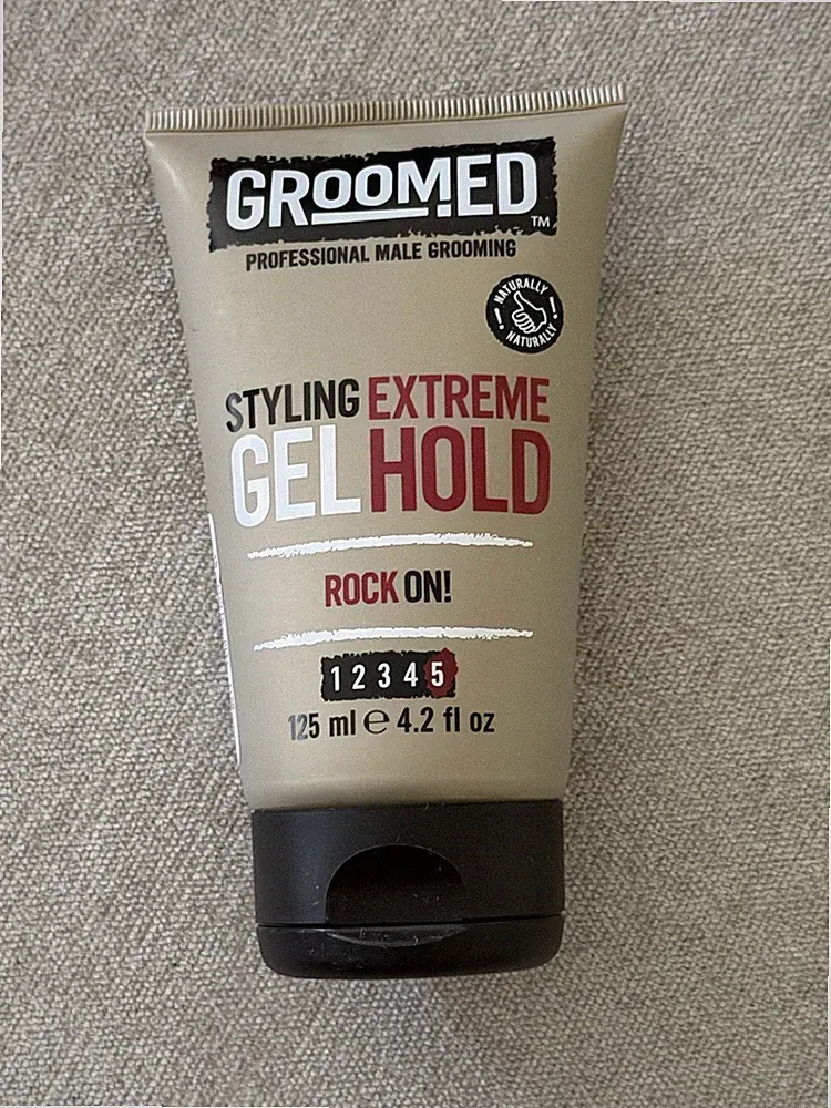 GROOMED Extreme Hold Aloe Vera Hair Gel Naturally Formulated 4.2 fl oz Men