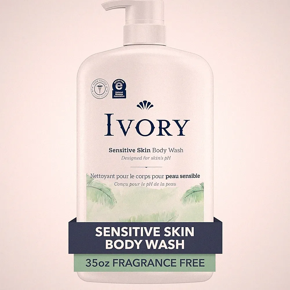 Ivory Body Wash, Designed for the Whole Family, Gentle Formula, 35 oz
