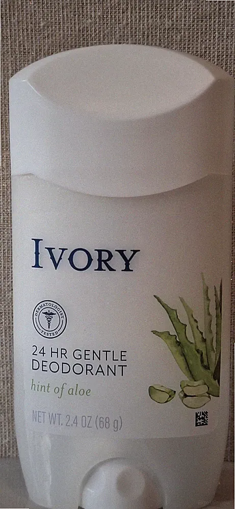 Retired Scent Ivory Hint Of Aloe 24 Hr Gemtle Deodorant 2.4oz, No Animal Testing