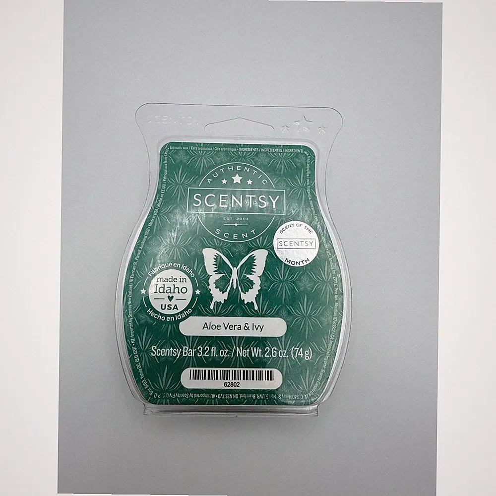 Scentsy Aloe Vera & Ivy Scent Bar Wax Melt Authentic Home Fragrance